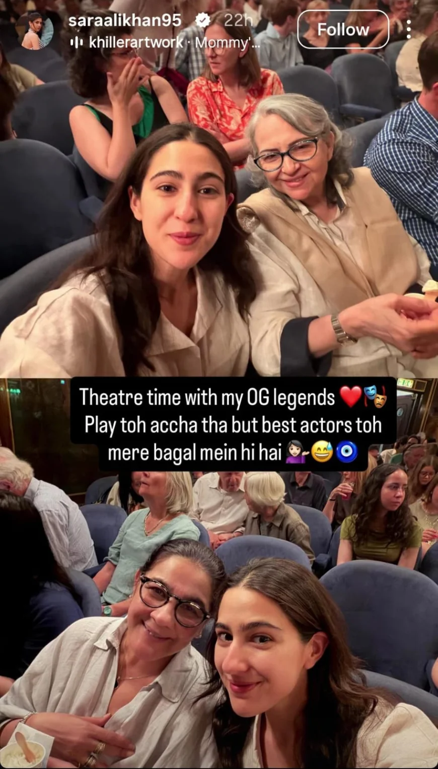 Sara Ali Khan Shares a Sweet Family Moment With Sharmila Tagore and Amrita Singh