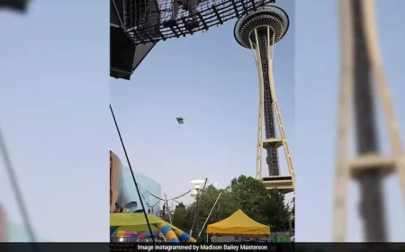 Two Men Climb Seattle's Iconic Space Needle, Leap Off With Parachutes; Police Launch Search