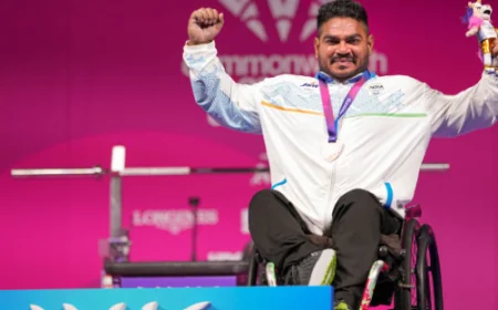 India Wins First Medal at 2026 Commonwealth Games as Para Powerlifter Opens Campaign