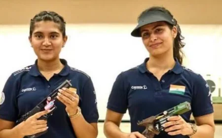 Esha Singh and Manu Bhaker Continue to Shine as India's Shooting Stars