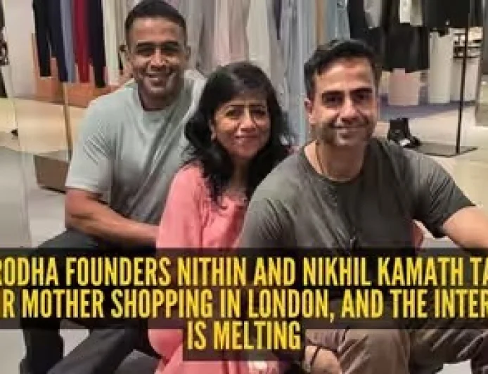 Nithin and Nikhil Kamath surprised their mother with thoughtful gifts They have ‘done amazing shopping’ for her.