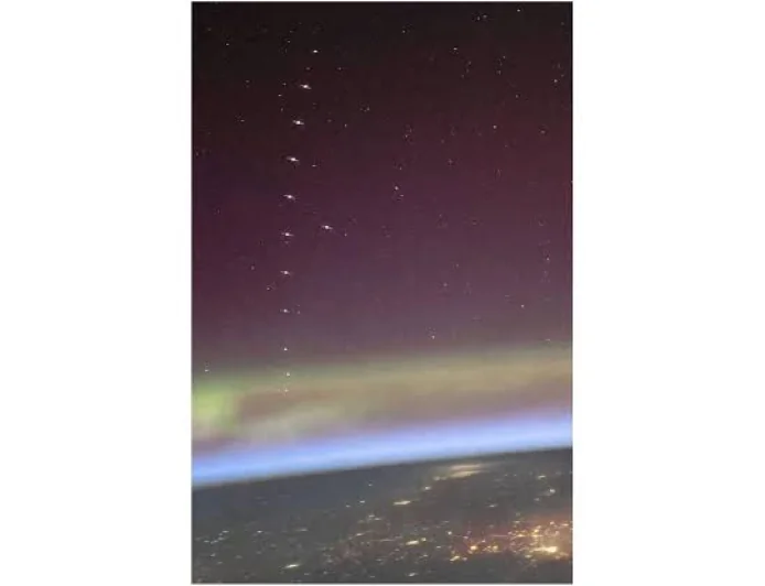 NASA Astronaut Don Pettit Captures Stunning View of Earth and Starlink Satellites
