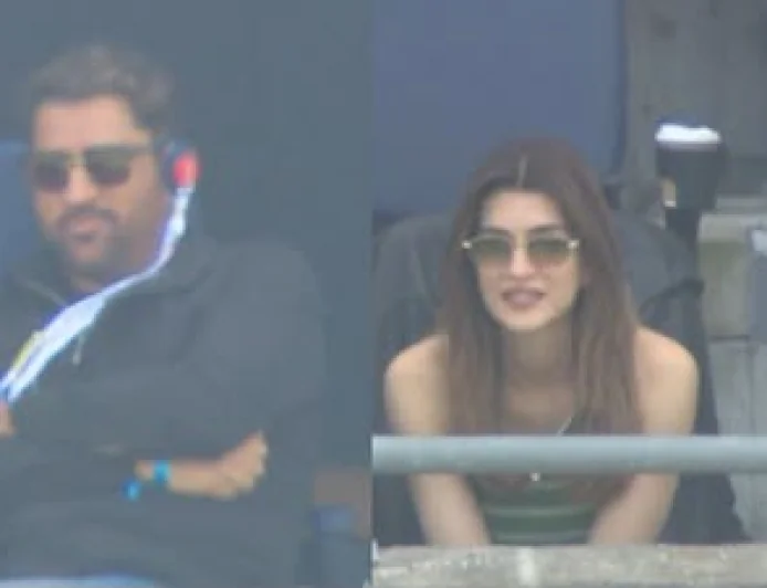 When Cricket Met Bollywood: Dhoni and Kriti Sanon Steal the Show