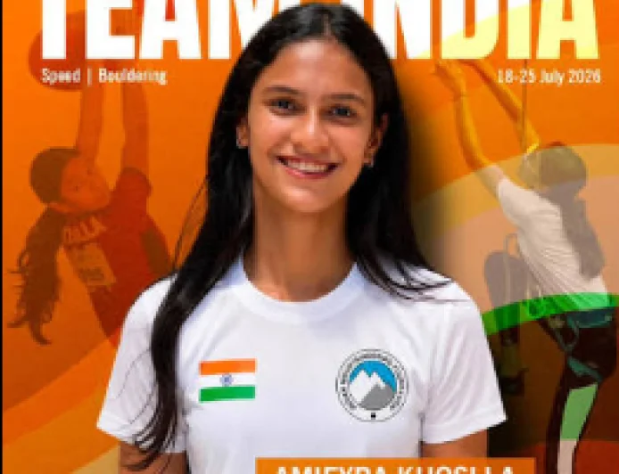 Indian Teen Climber Ameiyra Khosla Creates National Record at World Youth Championship