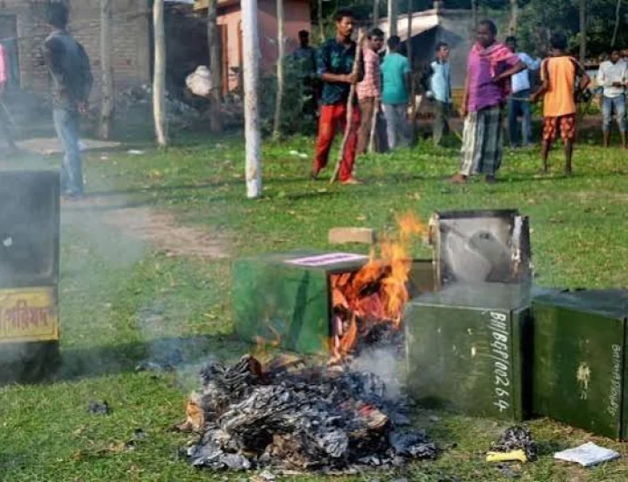 One Killed, Ballot Box Burnt as Violence Mars Opening Phase of PoK Polls