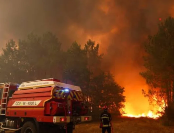 Wildfires Continue to Burn Across France and Spain as Firefighters Battle Blazes