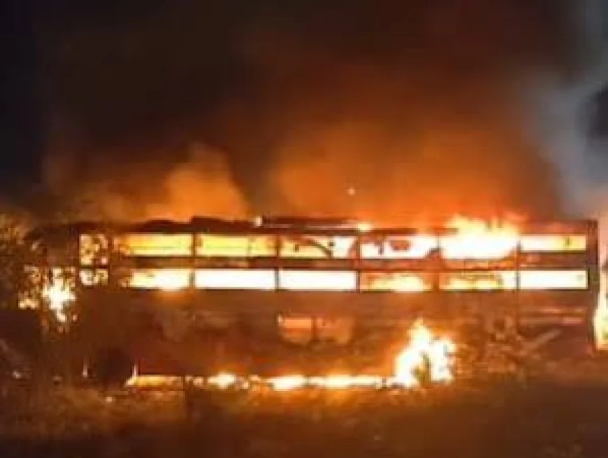 7 Killed, 22 Injured After Bus Catches Fire in Delhi-Mumbai Expressway Crash