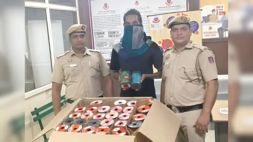 Delhi Police Arrest Man in Seelampur, Seize 59 Rolls of Banned Chinese Manja