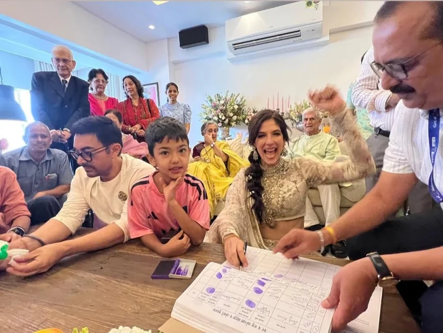 Aamir Khan and Gauri Tie The Knot In An Intimate Wedding Ceremony