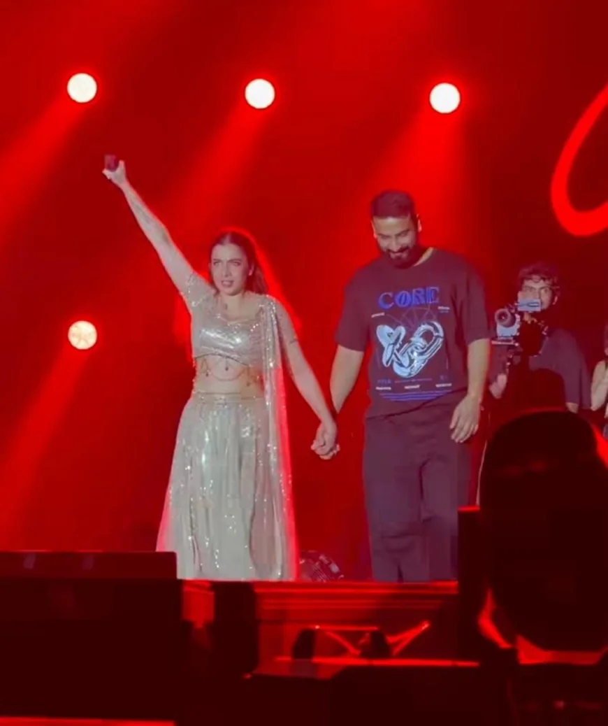 Jasmine Sandlas Appears to Introduce Her Fiancé on Stage During Live Concert