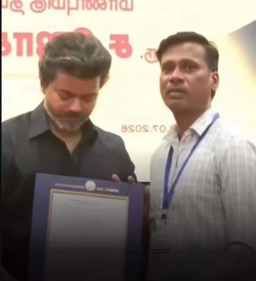 Actor-Politician Vijay Hands Over Government Job Appointment Orders to Families of Karur Stampede Victims