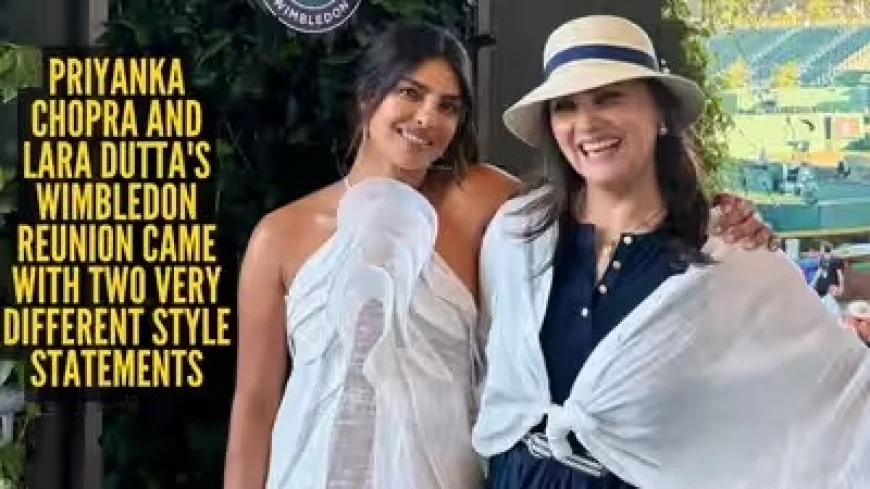 Priyanka Chopra and Lara Dutta Reunite After 26 Years, Turn Wimbledon Into a Glamorous Fashion Runway
