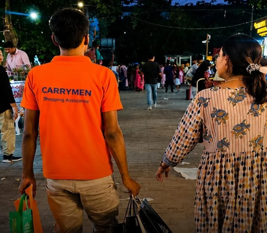 Delhi Startup Launches ‘CarryMen’ to Help Shoppers With Bags, Queues, and More at Lajpat Nagar