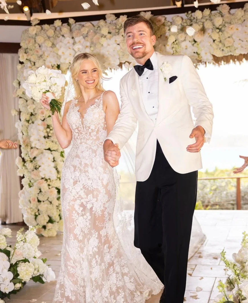 MrBeast Marries Thea Booysen, Shares First Wedding Photos with Heartfelt Caption