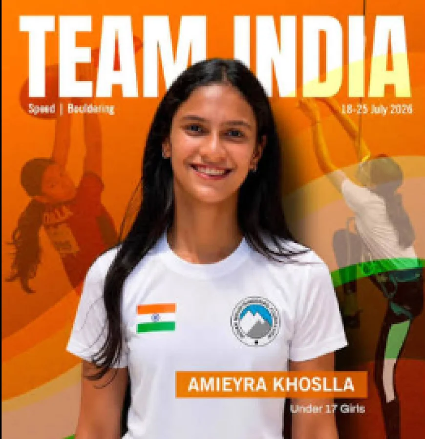 Indian Teen Climber Ameiyra Khosla Creates National Record at World Youth Championship