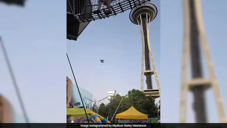 Two Men Climb Seattle's Iconic Space Needle, Leap Off With Parachutes; Police Launch Search