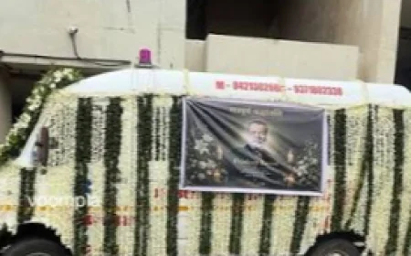 सफेद फूलों से सजी एम्बुलेंस में निकली प्रदीप रावत की अंतिम यात्रा, नम आंखों से दी गई अंतिम विदाई