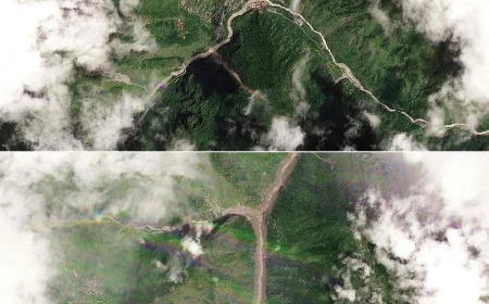 Nepal Flood Satellite Images: सैटेलाइट तस्वीरों में दिखी बाढ़ की भयावह तबाही, ग्लेशियर टूटने से मचा कहर