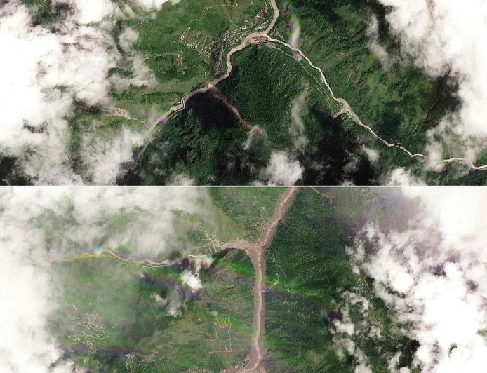 Nepal Flood Satellite Images: सैटेलाइट तस्वीरों में दिखी बाढ़ की भयावह तबाही, ग्लेशियर टूटने से मचा कहर