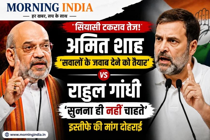अमित शाह बोले- सवालों के जवाब देने को तैयार, राहुल गांधी ने कहा- 'सुनना ही नहीं चाहते'; इस्तीफे की मांग