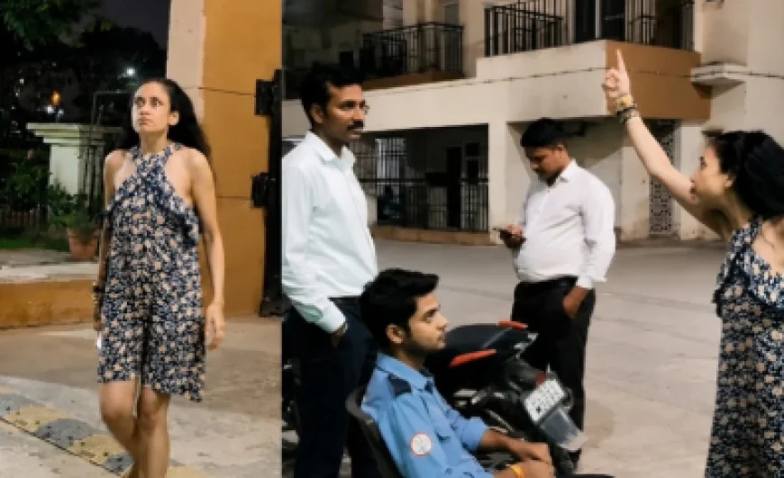 ग्रेटर नोएडा की सोसायटी में महिला और सिक्योरिटी गार्डों के बीच विवाद, वीडियो वायरल