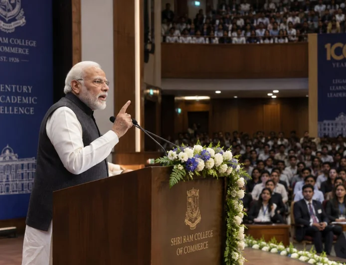  13 साल बाद उसी मंच पर पीएम मोदी, SRCC की दो तस्वीरों ने छेड़ी यादों की चर्चा