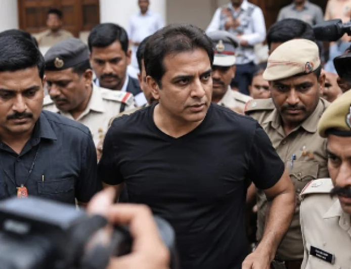  काली टी-शर्ट पहनकर विधानसभा पहुंचे KTR, सुरक्षाकर्मी खींचकर ले गए बाहर, वीडियो वायरल