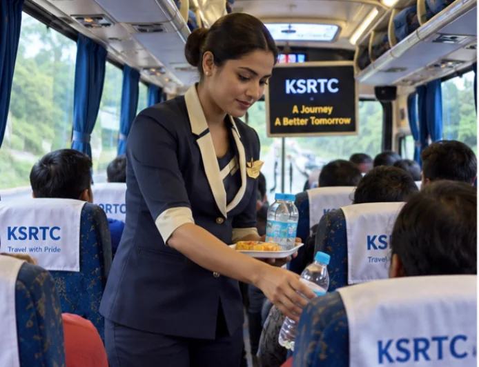 केरल की KSRTC बस में हवाई जहाज जैसी लग्जरी, एयर होस्टेस जैसी सर्विस देख हैरान हुए लोग