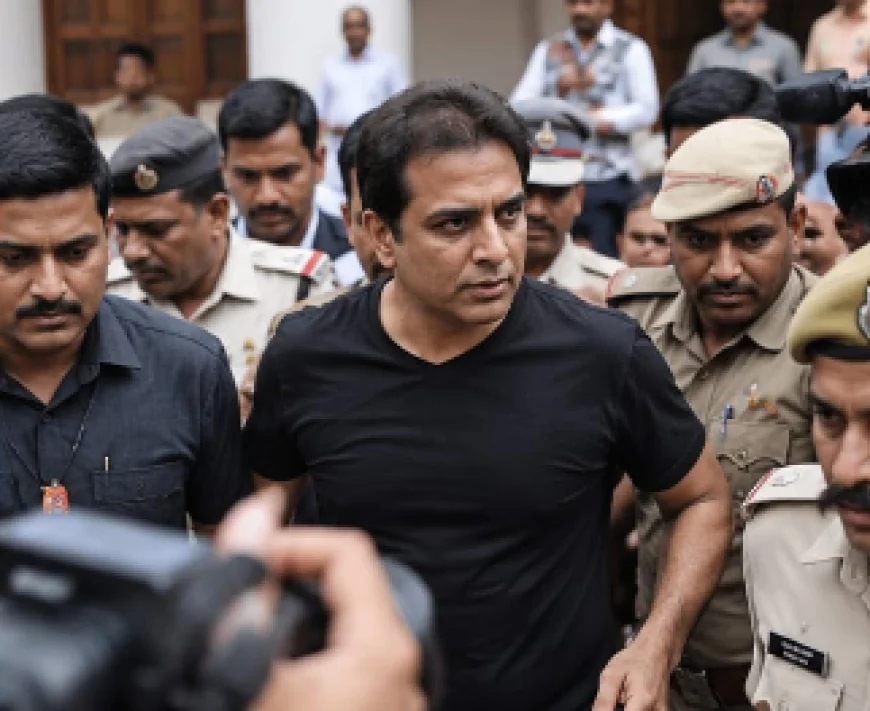  काली टी-शर्ट पहनकर विधानसभा पहुंचे KTR, सुरक्षाकर्मी खींचकर ले गए बाहर, वीडियो वायरल