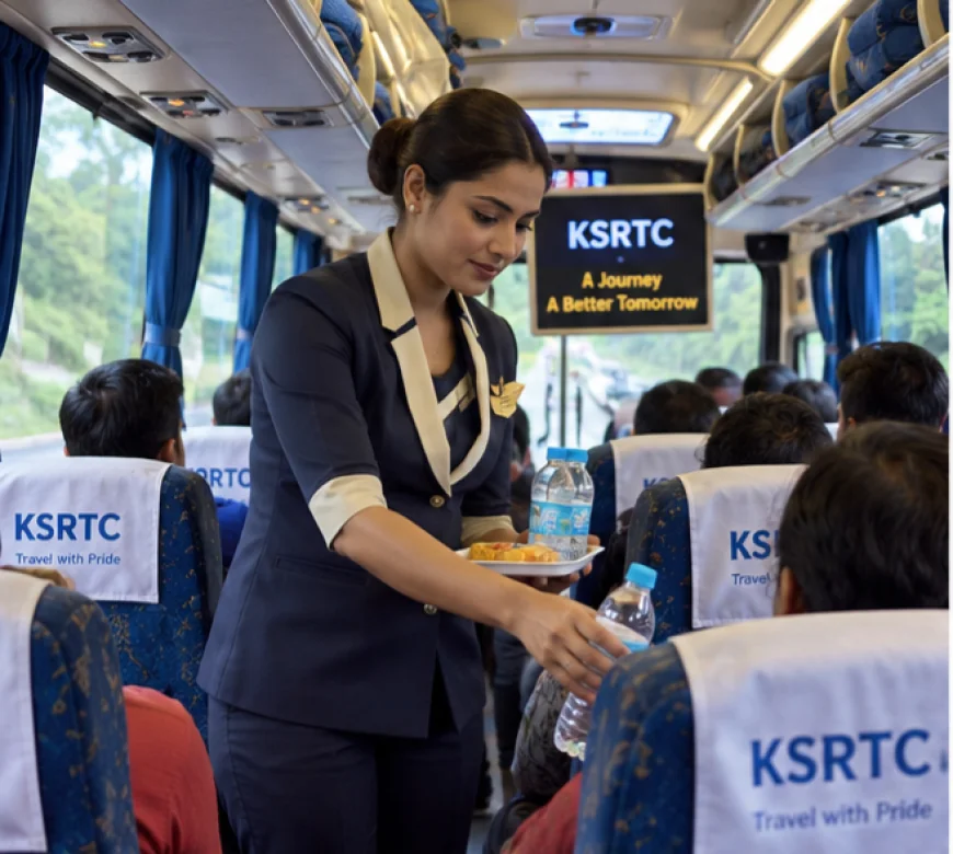 केरल की KSRTC बस में हवाई जहाज जैसी लग्जरी, एयर होस्टेस जैसी सर्विस देख हैरान हुए लोग
