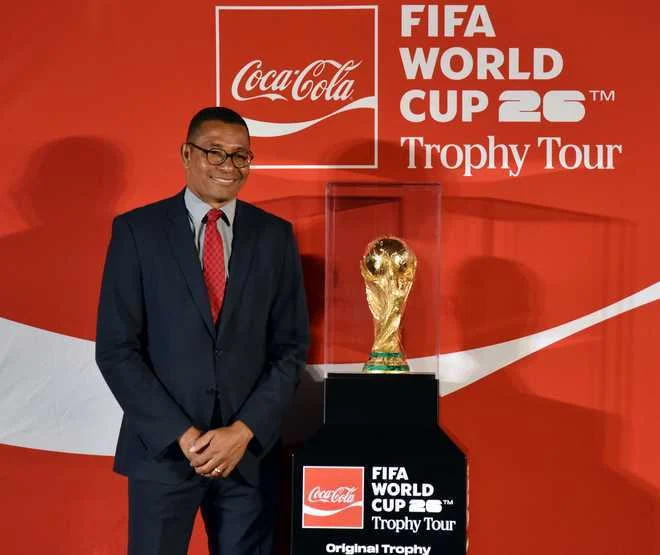 FIFA World Cup trophy arrives in India on trophy tour, unveiled in Delhi