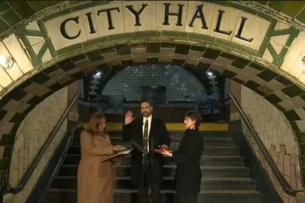 Zohran Mamdani takes oath as New York City’s first Muslim mayor at an out-of-service subway station